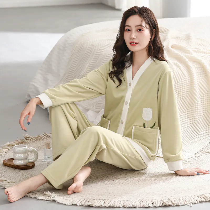 UAVAE Pajama Set Women's Image Color-5