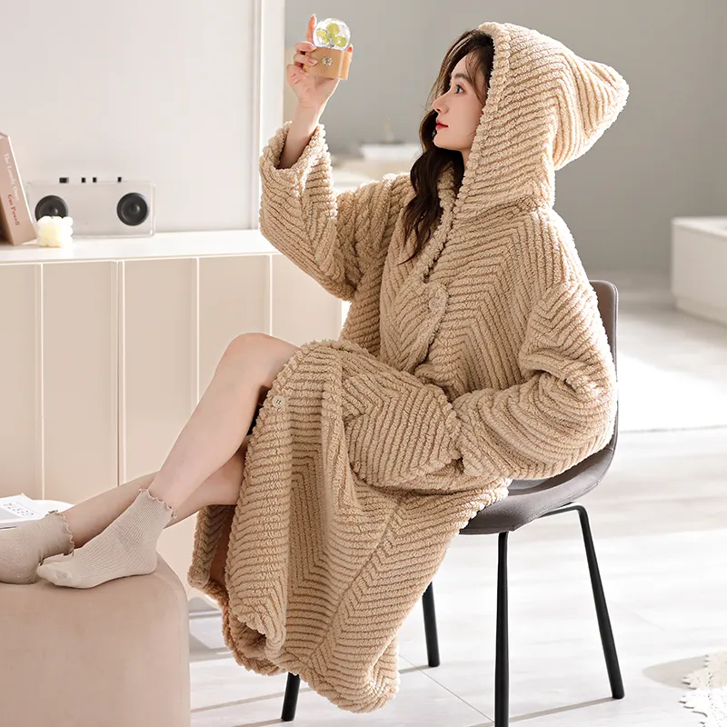 UAVAE Women's Bath Robes-1
