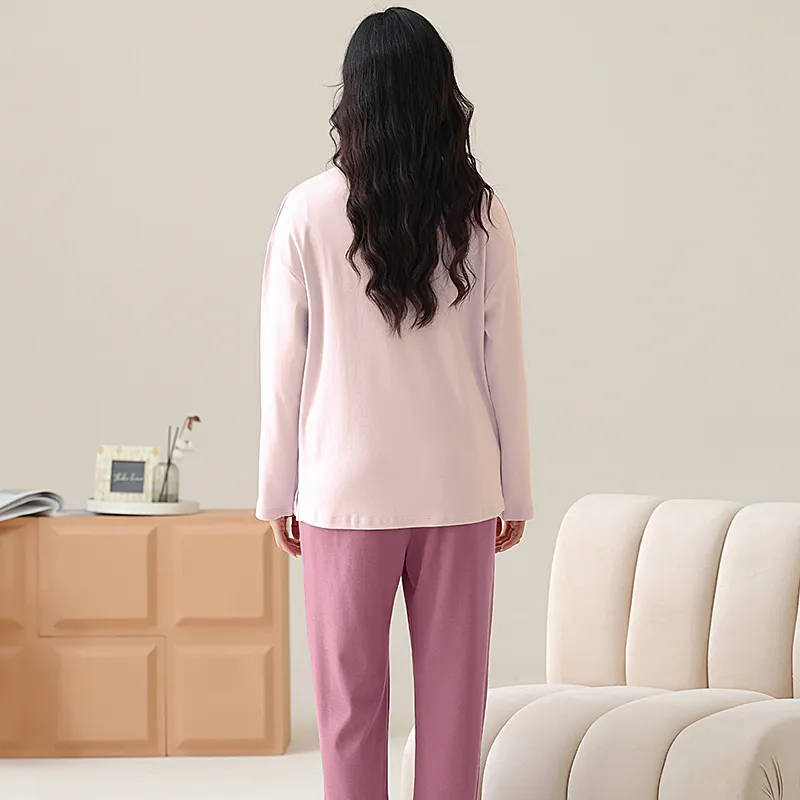 UAVAE Pajama Set Women's Mist Pink-1