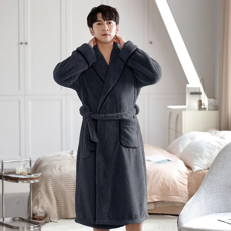 UAVAE Men Bath Robes-4