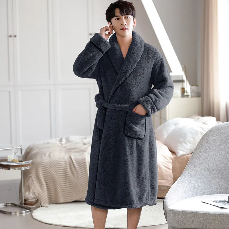 UAVAE Men Bath Robes-5