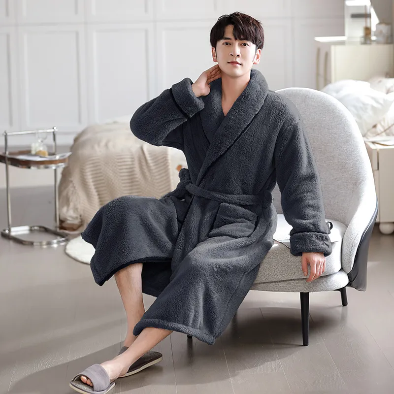 UAVAE Men Bath Robes-2