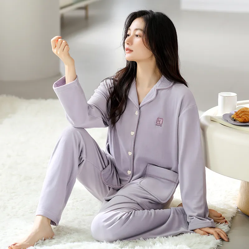 UAVAE Pajama Set Women's Violet-2