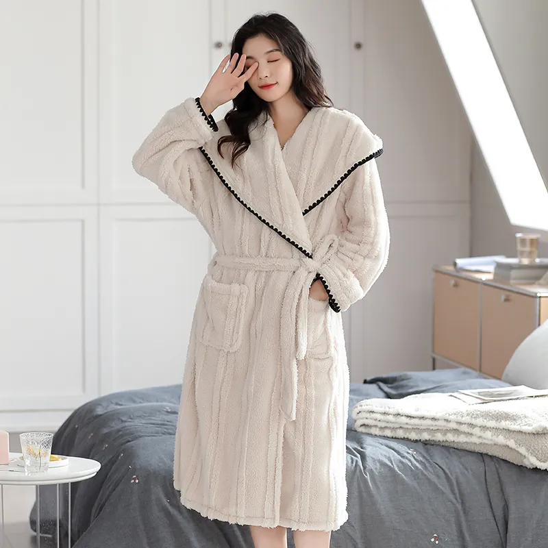 UAVAE Women's Bath Robes-2