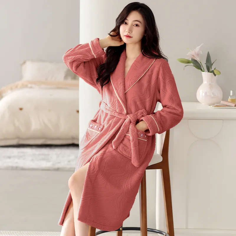 UAVAE Women's Bath Robes-19