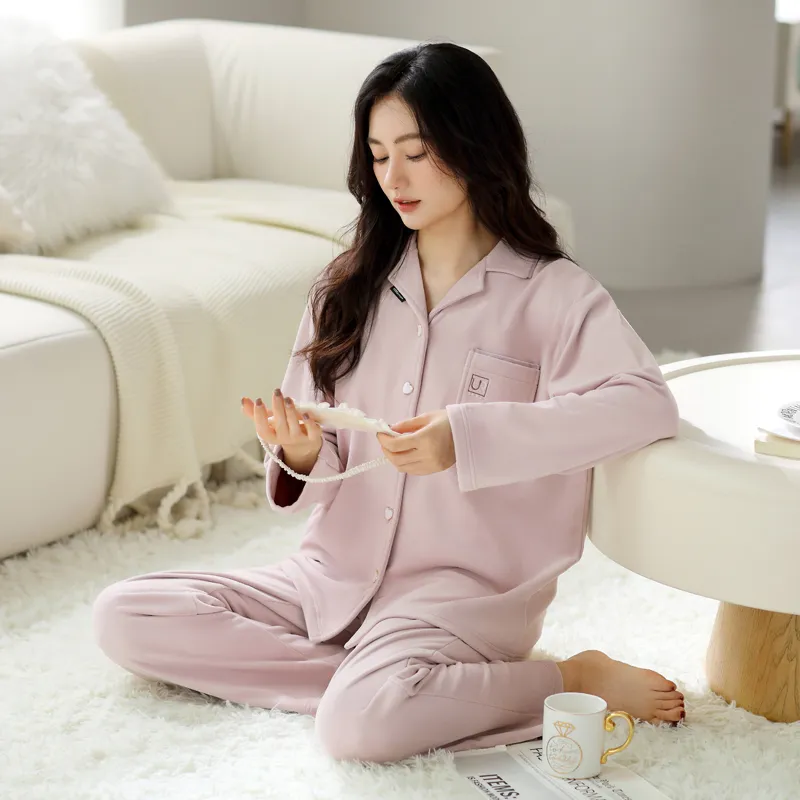 UAVAE Pajama Set Women's Light Purple-2