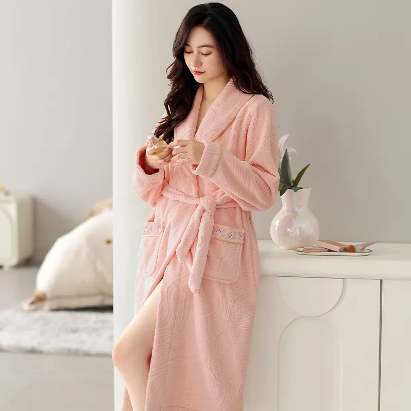 UAVAE Women's Bath Robes-4