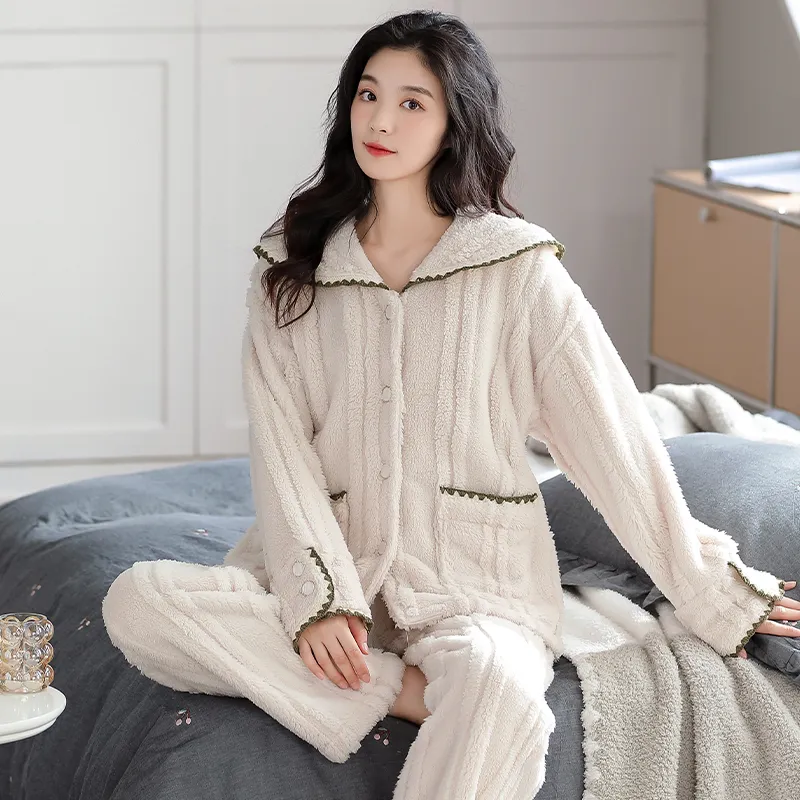 UAVAE Pajama Set Women's Image Color-2