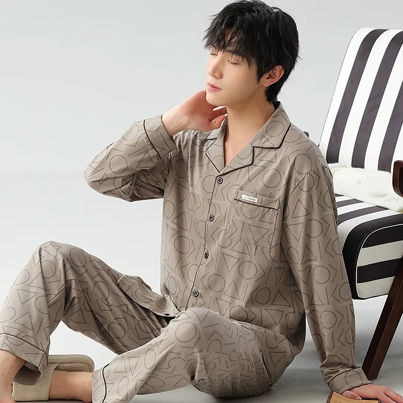 UAVAE Men Pajama Sets-4