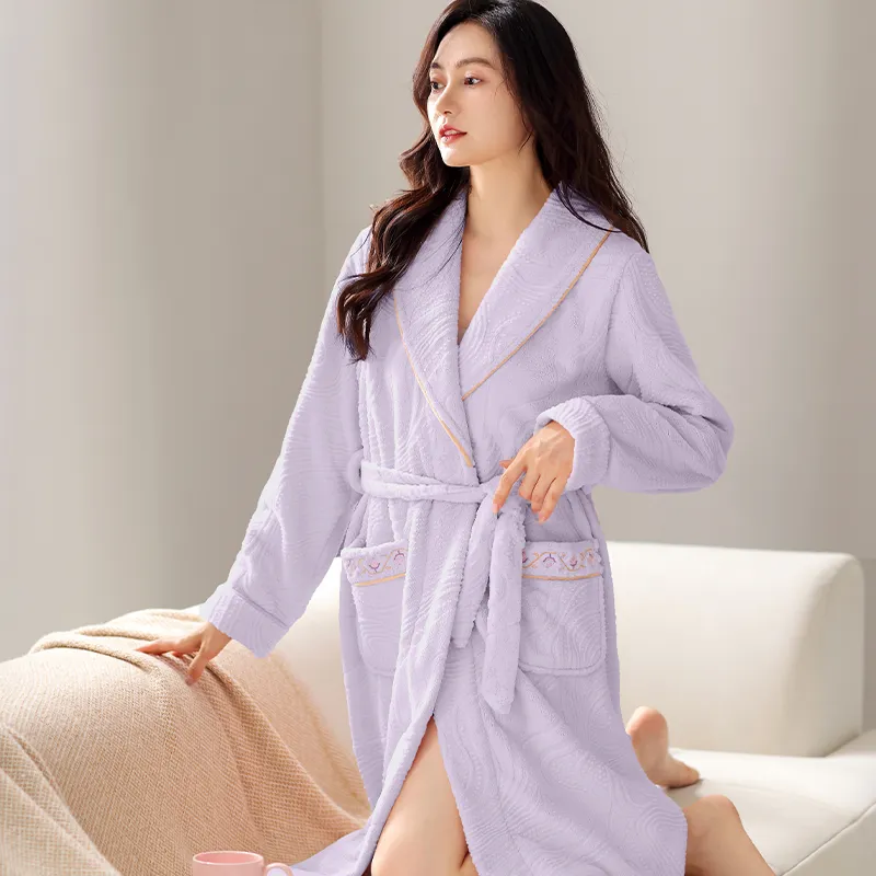 UAVAE Women's Bath Robes-15