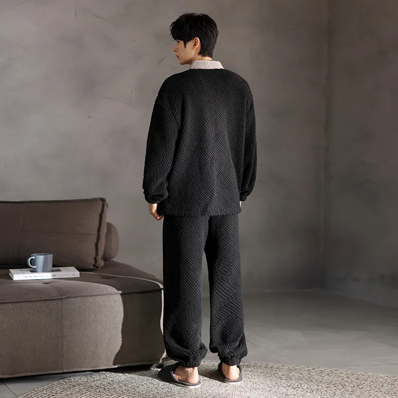 UAVAE Men Pajama Sets-5