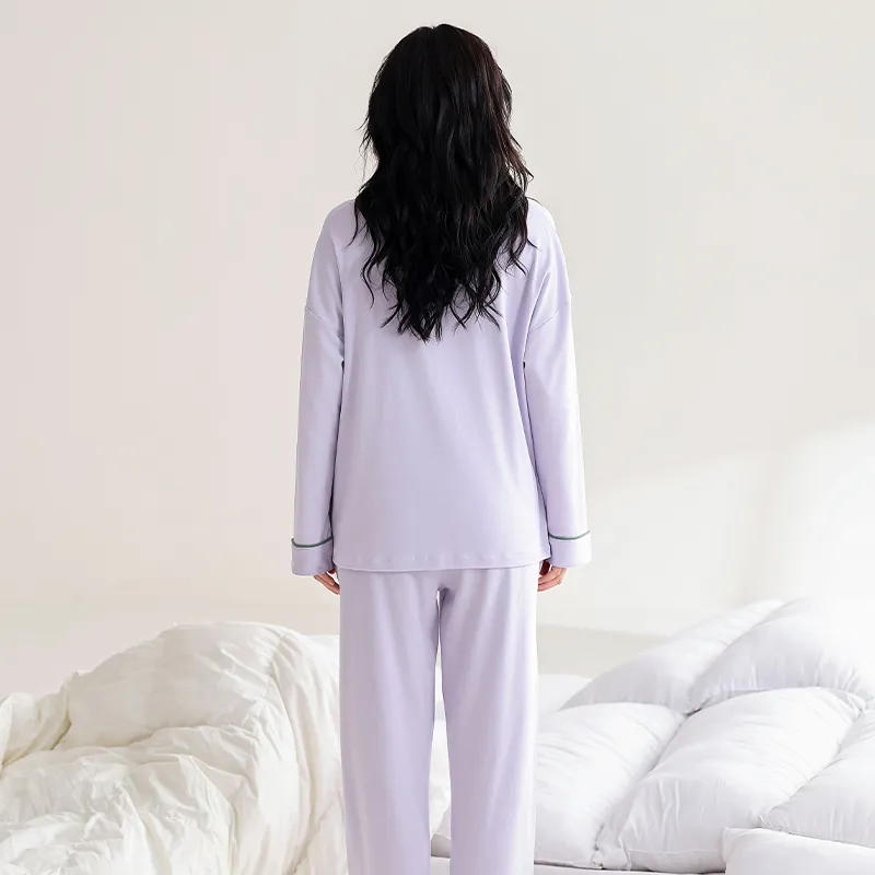 UAVAE Pajama Set Women's Lavender-1