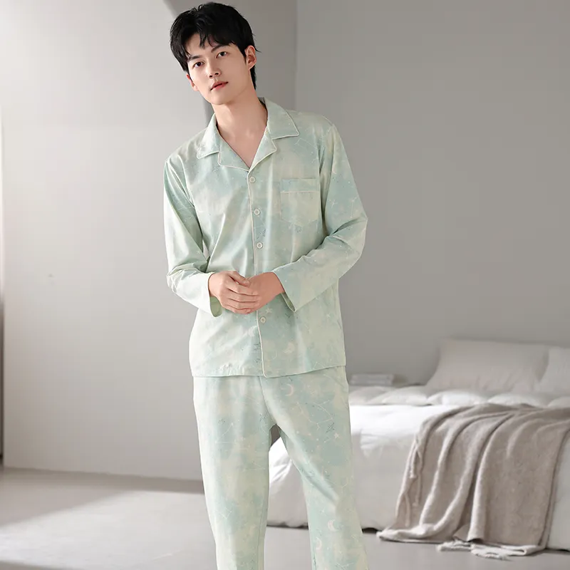 UAVAE Pajama Set Men's Image Color-7