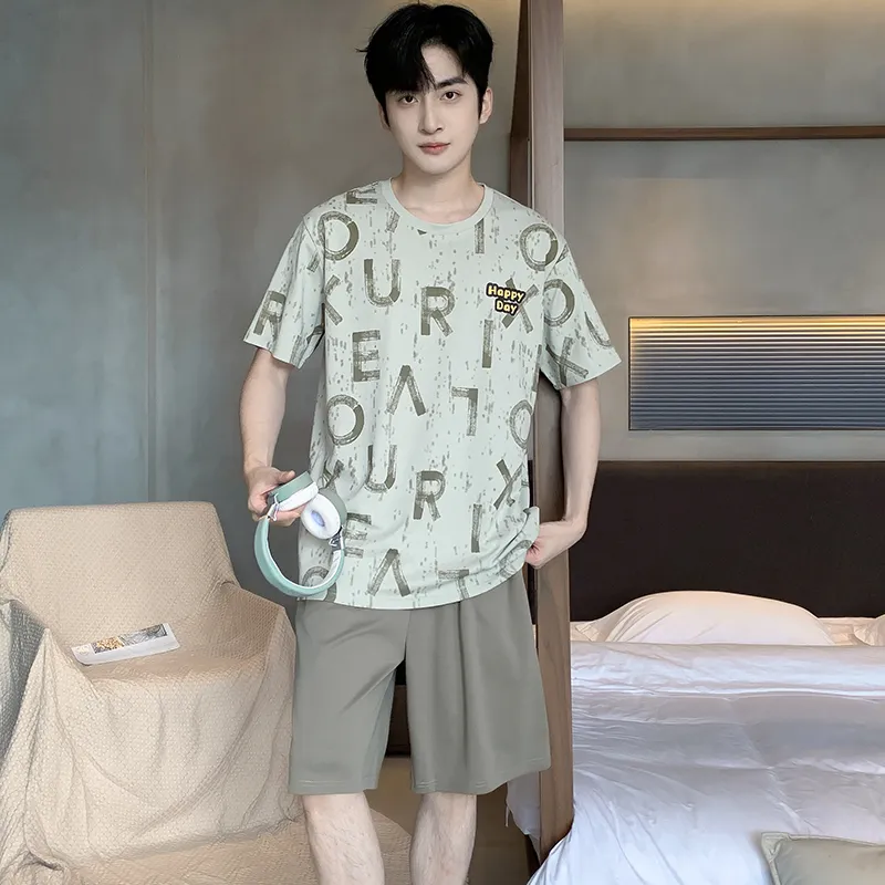 UAVAE Pajama Set Men's Image Color-6