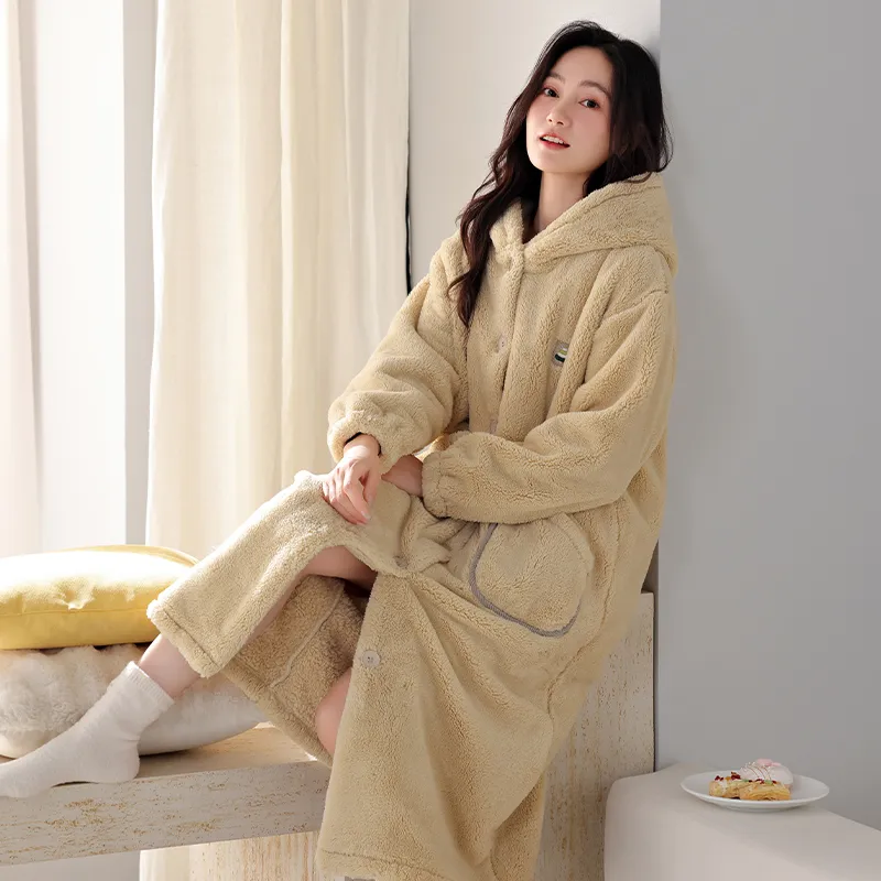UAVAE Pajama Robe Women's Image Color-1