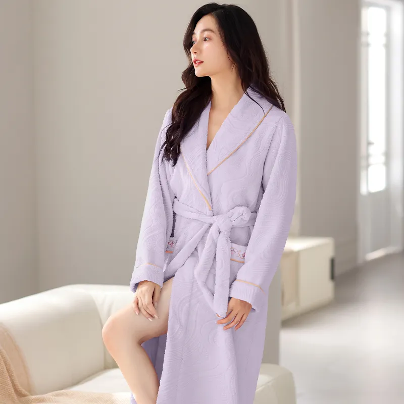 UAVAE Women's Bath Robes-16