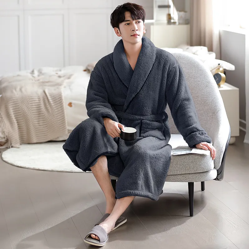 UAVAE Men Bath Robes-1