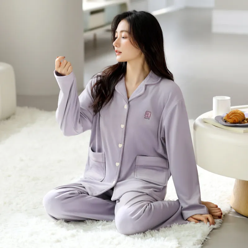 UAVAE Pajama Set Women's Violet-5