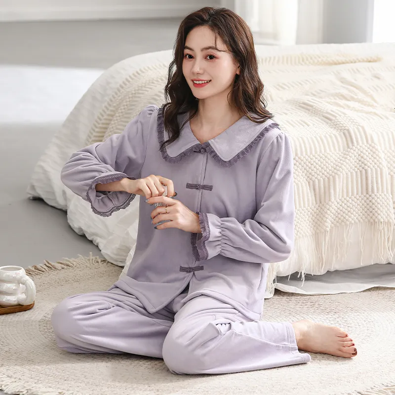 UAVAE Pajama Set Women's Image Color-4