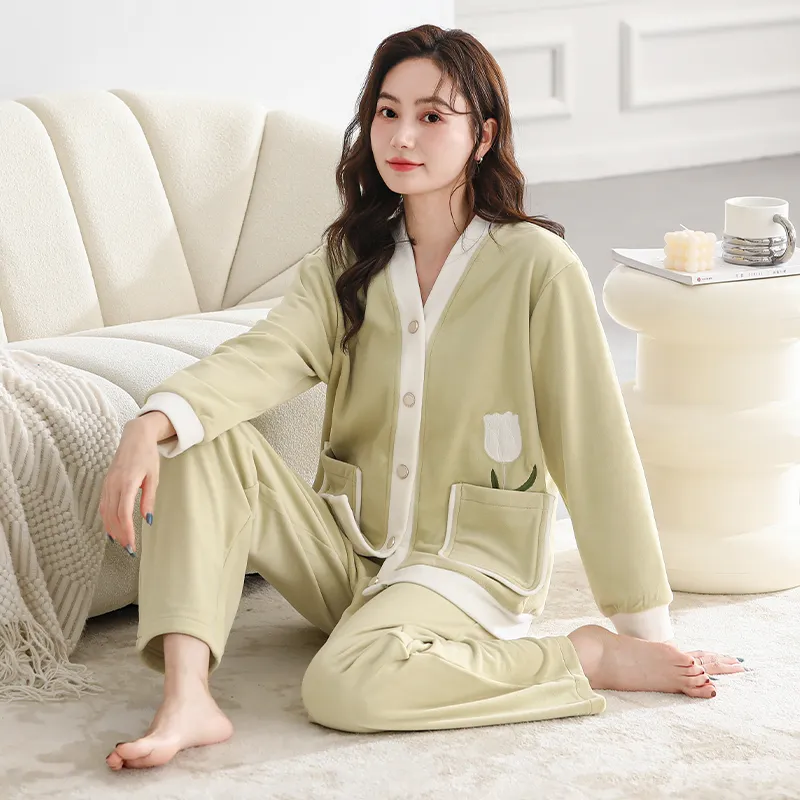 UAVAE Pajama Set Women's Image Color-2