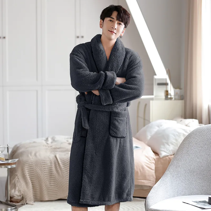 UAVAE Men Bath Robes-3
