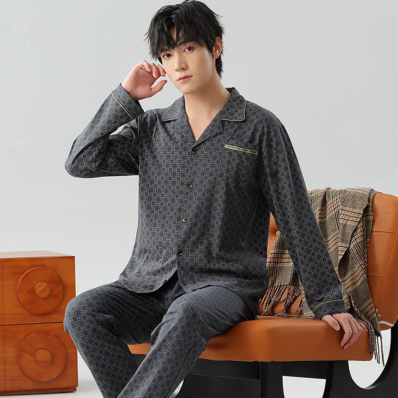 UAVAE Men Pajama Sets-4