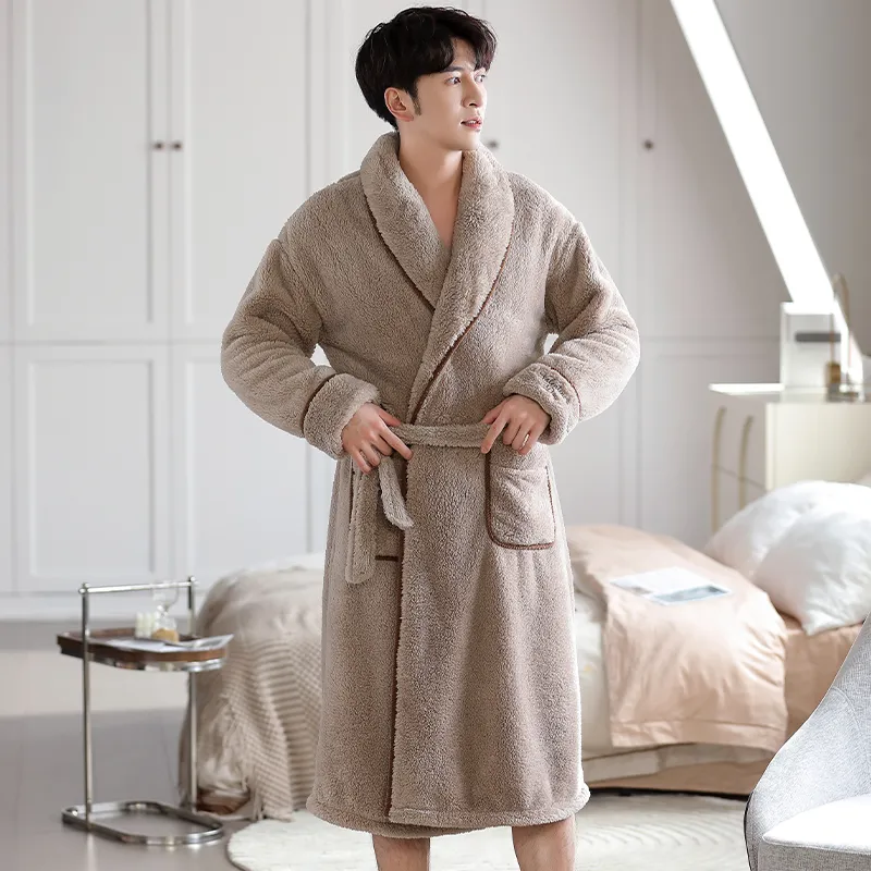 UAVAE Men Bath Robes-8