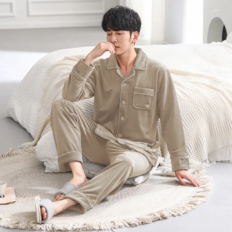 UAVAE Pajama Set Men's Image Color-2