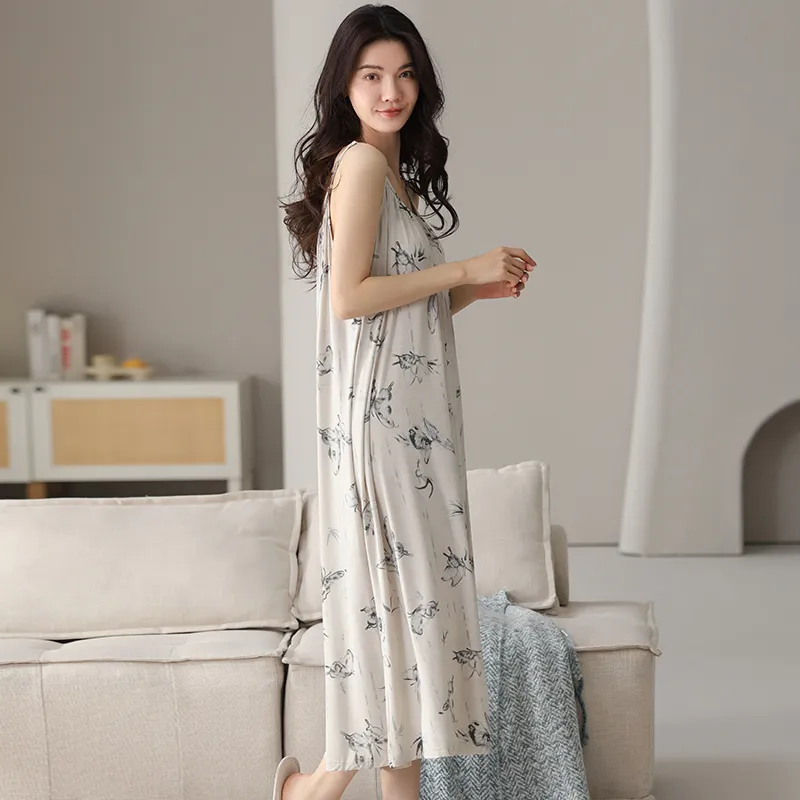 UAVAE Nightgown Women's Lotus Color-5