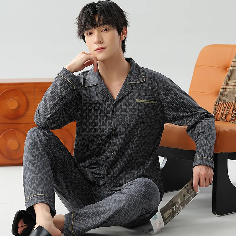 UAVAE Men Pajama Sets-3