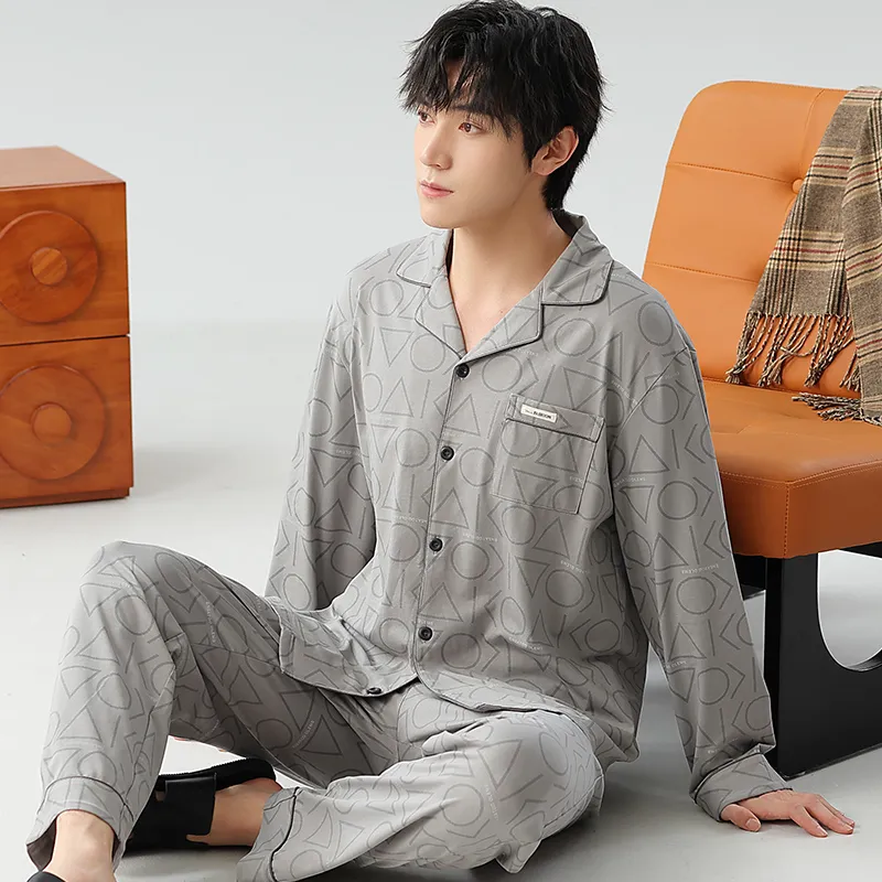 UAVAE Men Pajama Sets-8