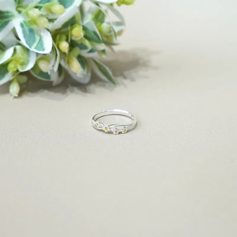 LIANYINSHOUZUO 999 Fine Silver Rings Women's-1