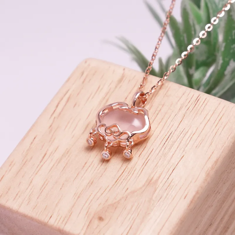 LIANYINSHOUZUO Crystal Jade Necklaces Women's-2