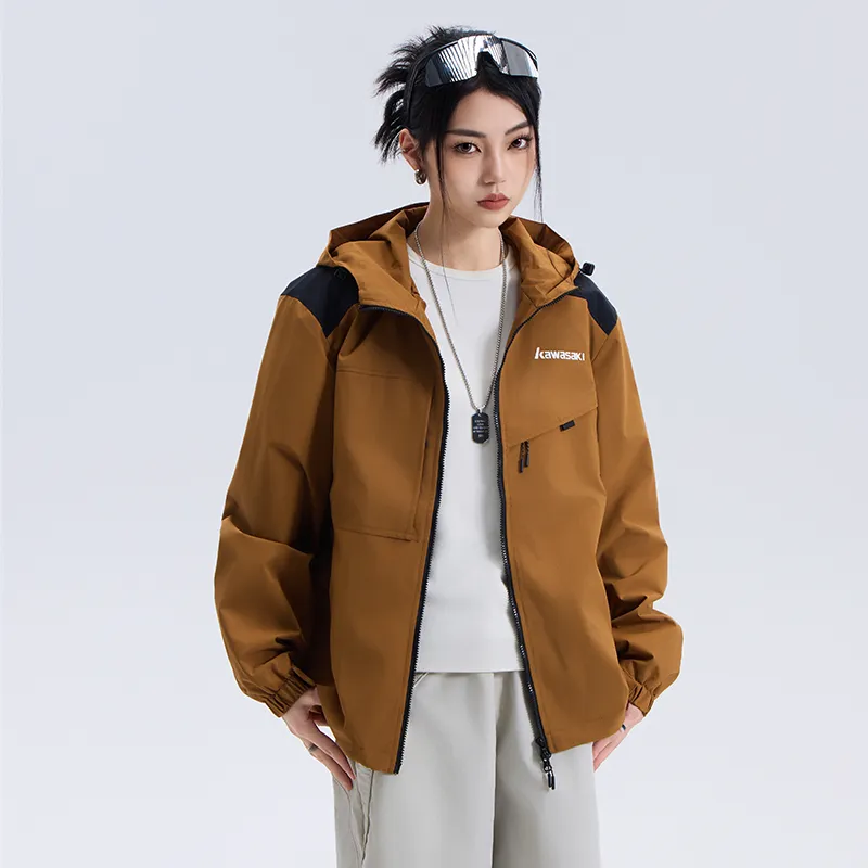 Kawasaki Waterproof And Windproof Windbreaker Jacket Unisex-20
