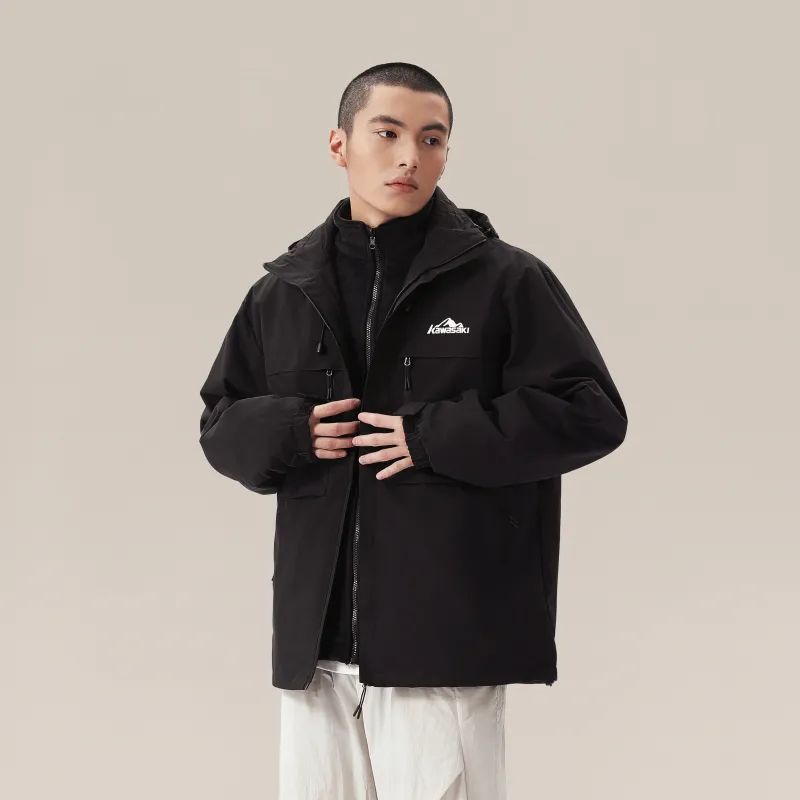 Kawasaki Windproof Wear Resistant Warm Water Repellent Windbreaker Jacket Unisex-17