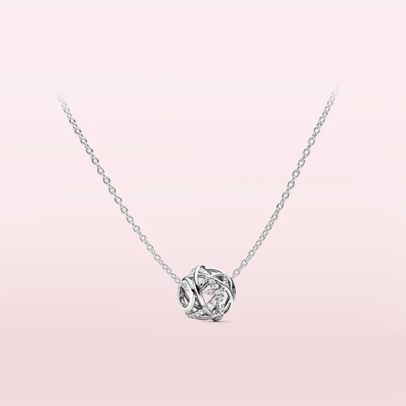 Pandora 925 Sterling Silver Necklaces Unisex-1
