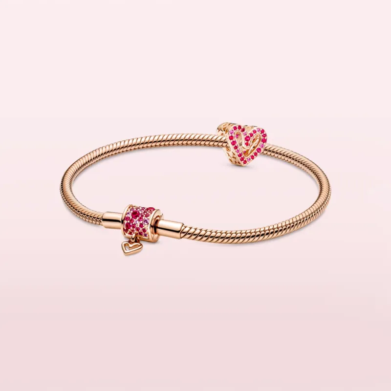 Pandora Copper Silver Alloy Bracelets Unisex-16