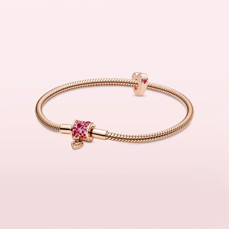 Pandora Copper Silver Alloy Bracelets Unisex-44