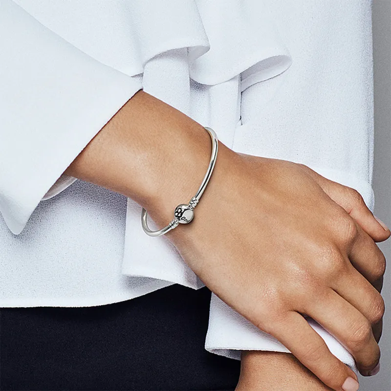 Pandora 925 Sterling Silver Bangles Unisex-2