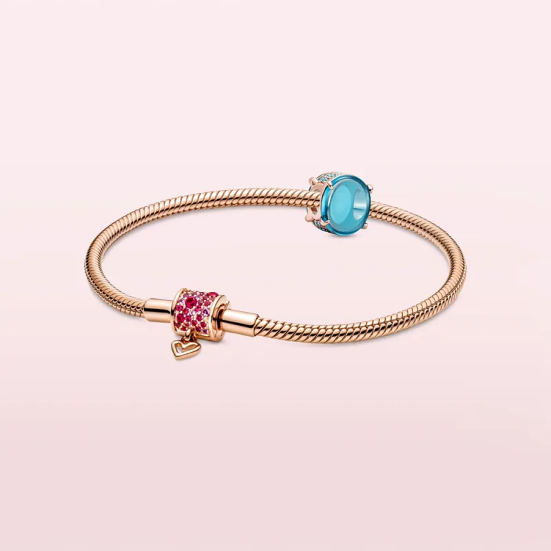 Pandora Copper Silver Alloy Bracelets Unisex-11