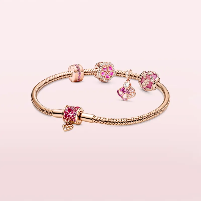 Pandora Combined Into Cubic Zirconia Alloys Bracelets Unisex-1