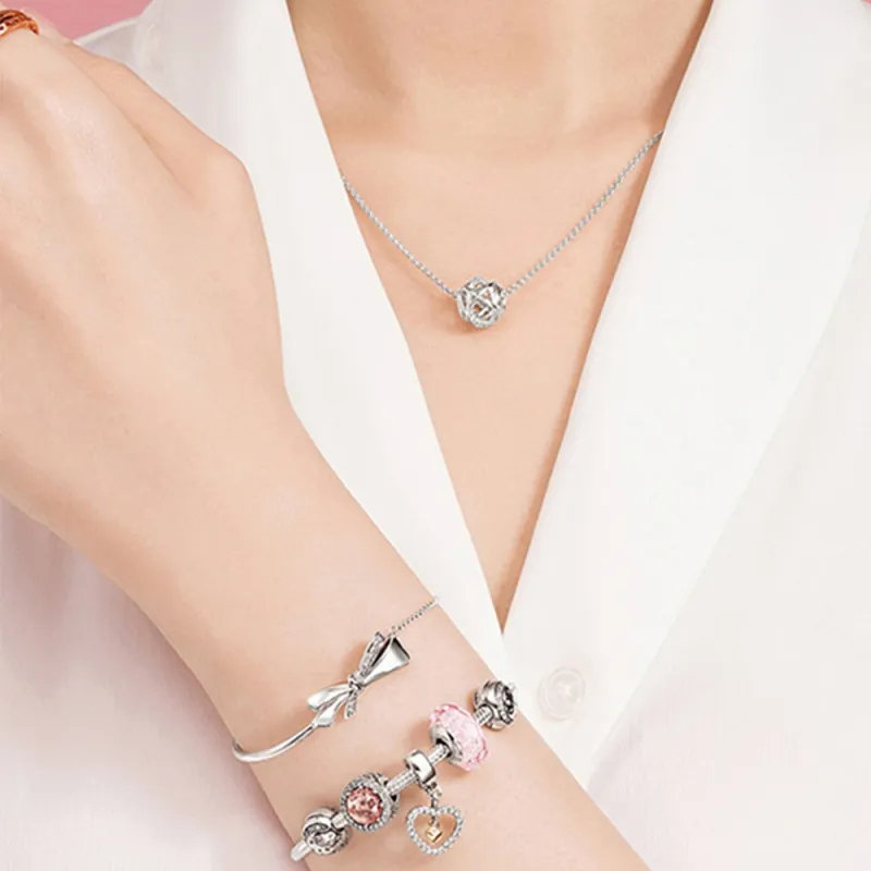 Pandora 925 Sterling Silver Necklaces Unisex-2