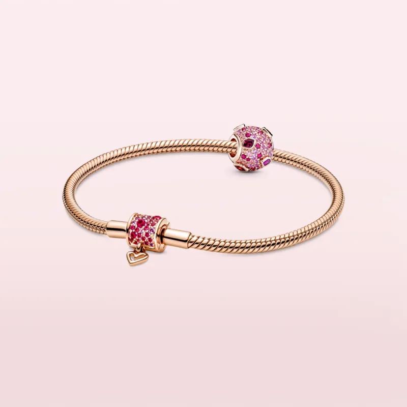 Pandora Copper Silver Alloy Bracelets Unisex-29