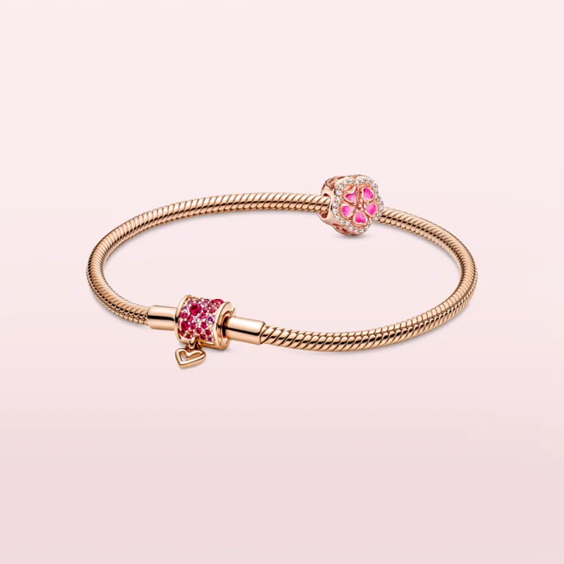 Pandora Copper Silver Alloy Bracelets Unisex-6