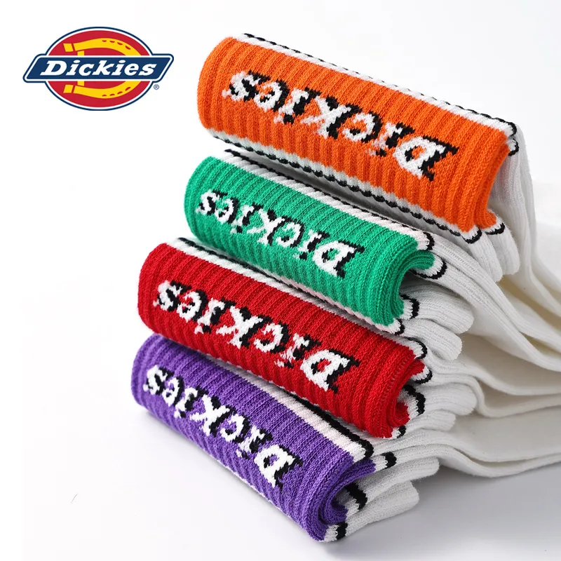 Dickies Fashionable Comfortable Moisture-Wicking Breathable Fall And Winter Crew Socks Unisex-10