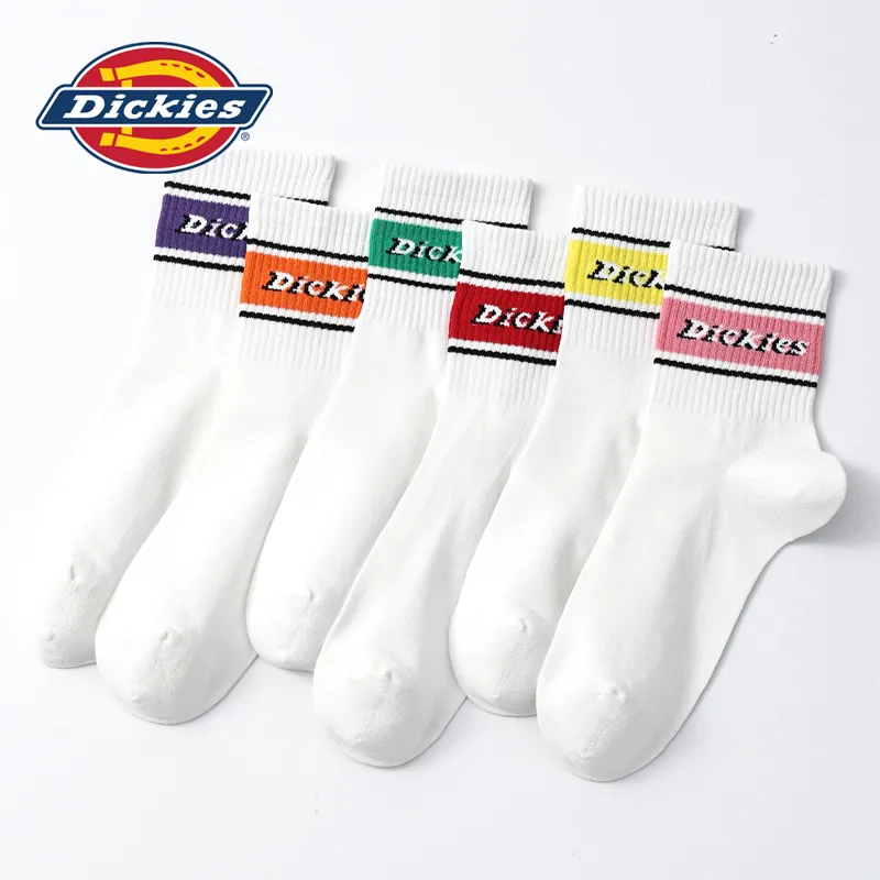 Dickies Fashionable Comfortable Moisture-Wicking Breathable Fall And Winter Crew Socks Unisex-43