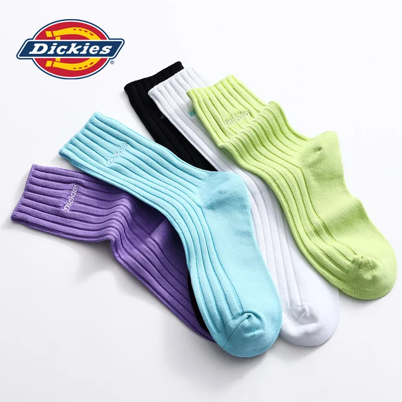 Dickies Moisture Wicking, Breathable Classic Vertical Stripes Solid Color Fall Winter Crew Women's-19