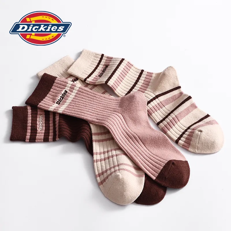 Dickies Thickened Terry Thermal Breathable Skin Friendly Fall Winter Crew Socks Women's-1