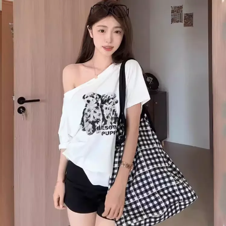 ACJL T Shirts Women's White-3