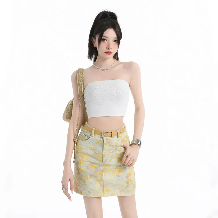 ACJL Denim Short Skirts Women's-2